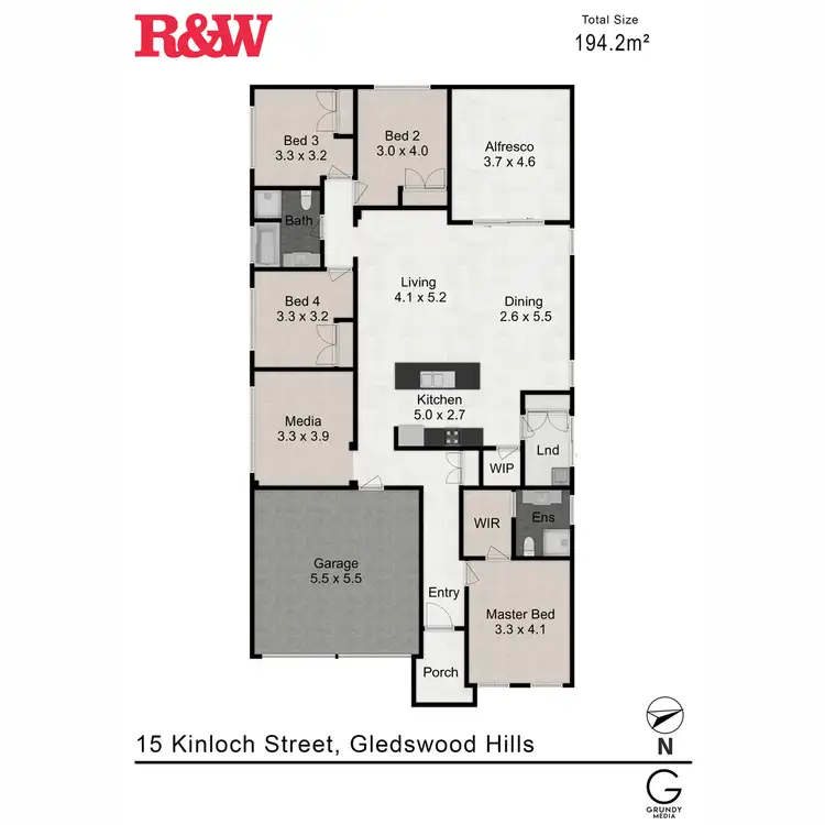 Floorplan of Homely house listing, 15 Kinloch Street, Gledswood Hills NSW 2557