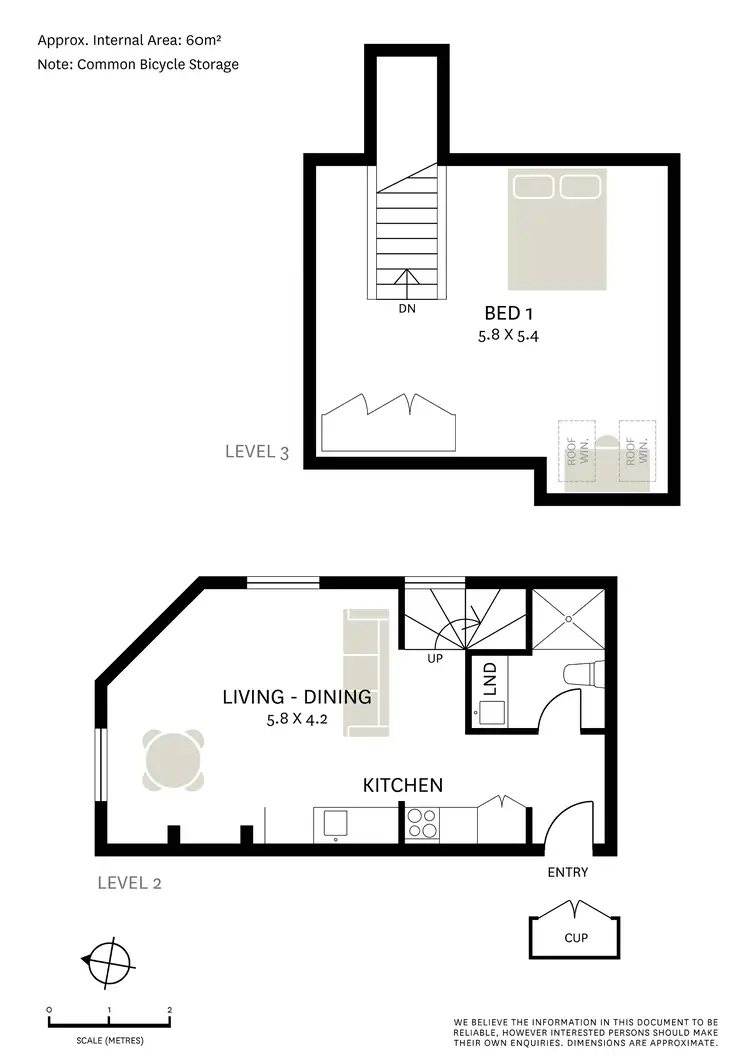 Floorplan of Homely apartment listing, 6/291 George Street, Waterloo NSW 2017