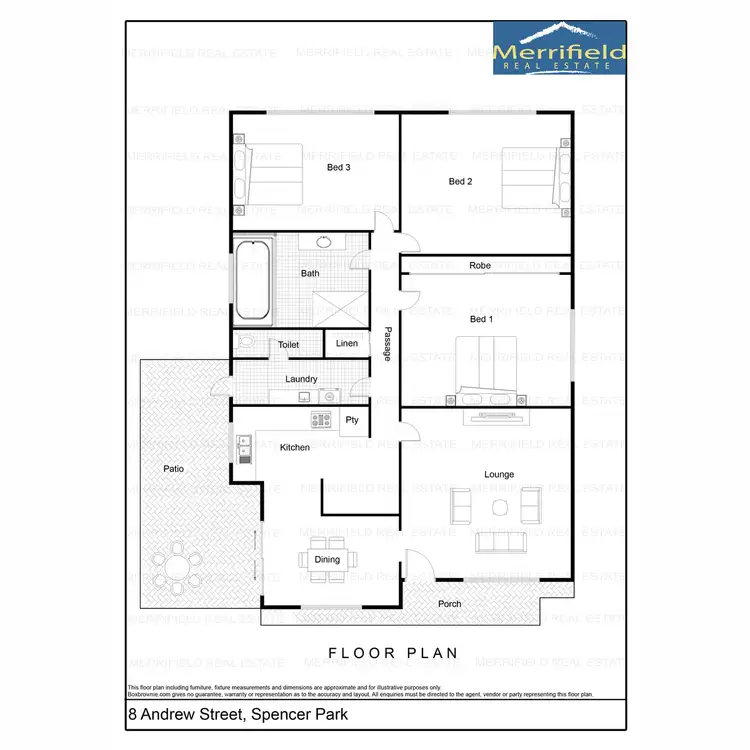 Floorplan of Homely house listing, 8 Andrews Street, Spencer Park WA 6330