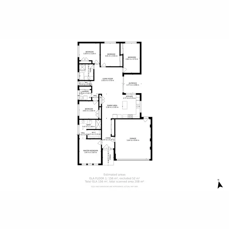 Floorplan of Homely house listing, 5 Danube Close, Skye VIC 3977