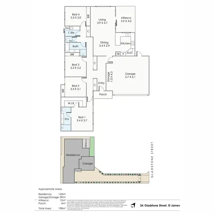 Floorplan of Homely house listing, 3a Gladstone Street, St James WA 6102