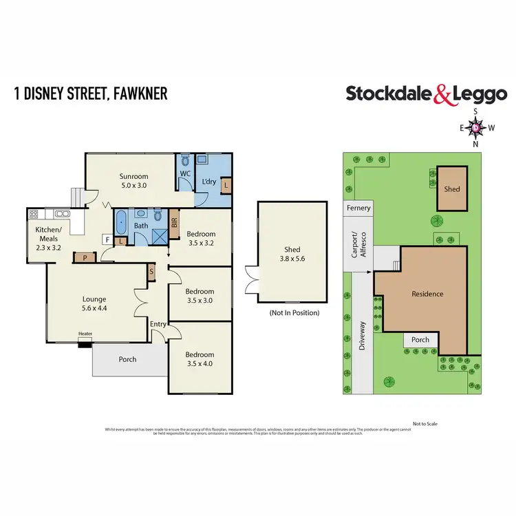 Floorplan of Homely house listing, 1 Disney Street, Fawkner VIC 3060