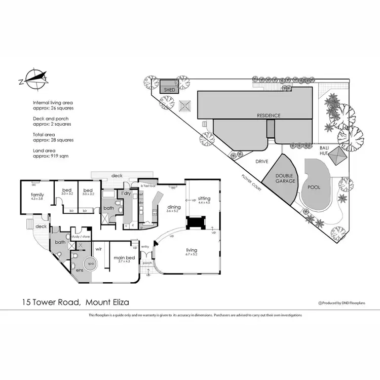 Floorplan of Homely house listing, 15 Tower Road, Mount Eliza VIC 3930