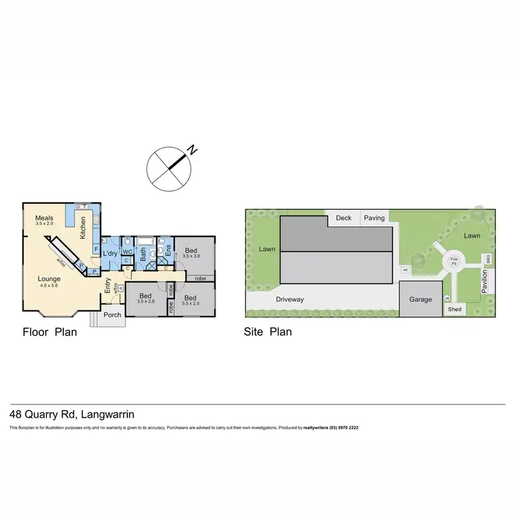 Floorplan of Homely house listing, 48 Quarry Road, Langwarrin VIC 3910