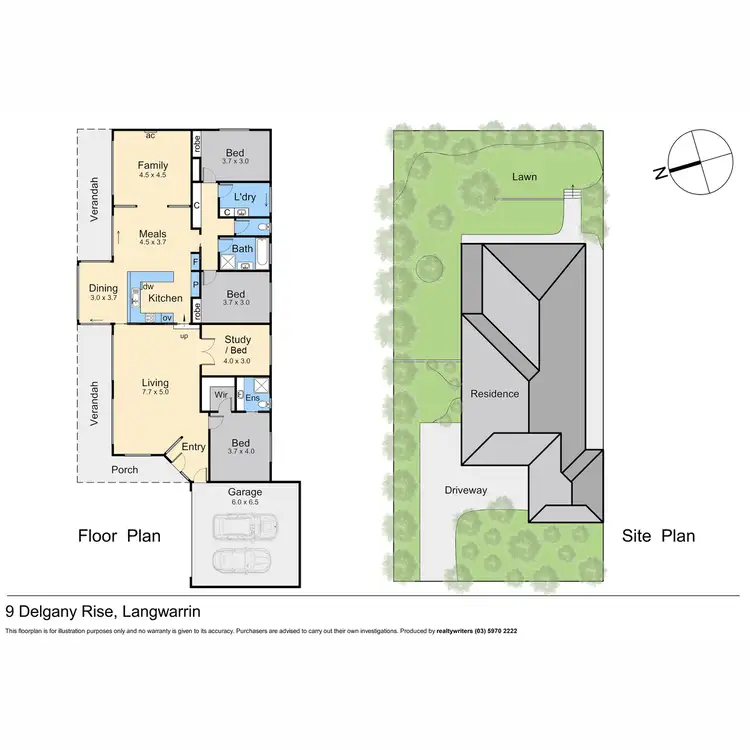 Floorplan of Homely house listing, 9 Delgany Rise, Langwarrin VIC 3910