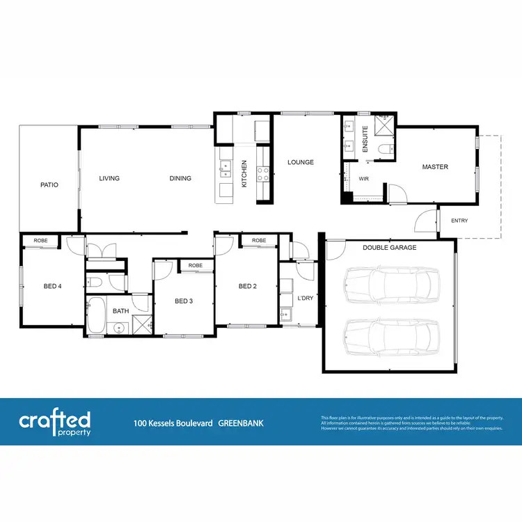 Floorplan of Homely house listing, 100 Kessels Boulevard, Greenbank QLD 4124