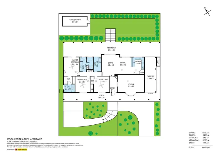 Floorplan of Homely house listing, 19 Austerlitz Court, Greenwith SA 5125