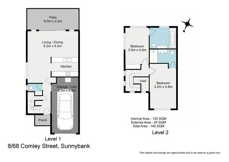 Floorplan of Homely townhouse listing, 8/68 Comley Street, Sunnybank QLD 4109