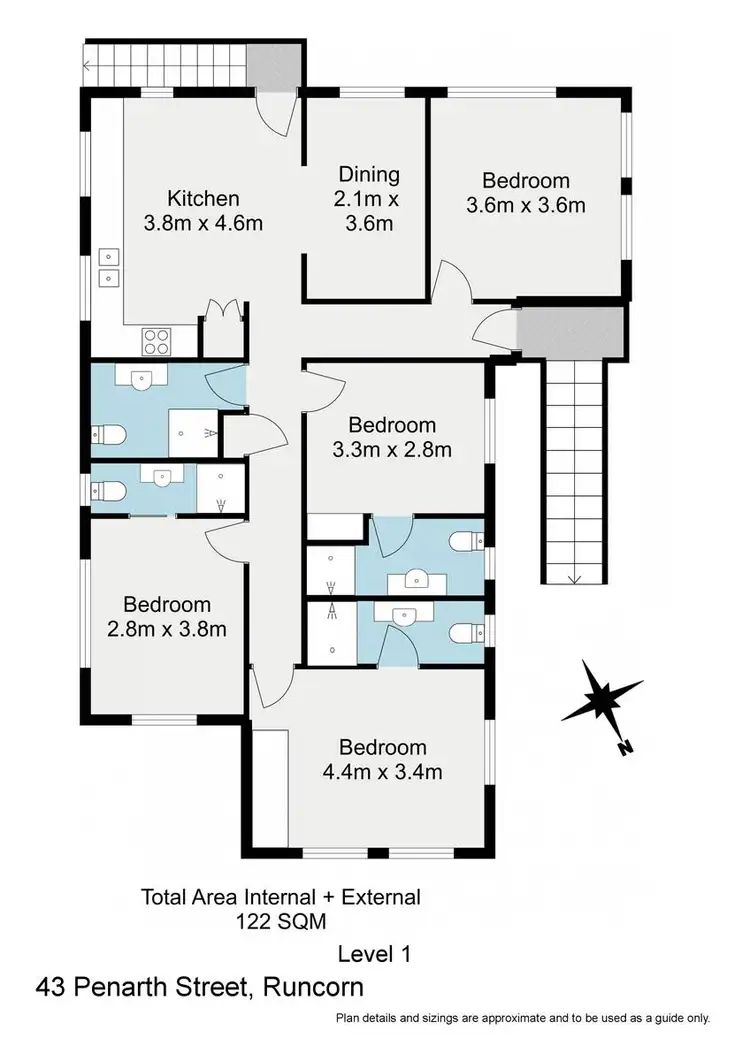 Floorplan of Homely house listing, 43 Penarth Street, Runcorn QLD 4113