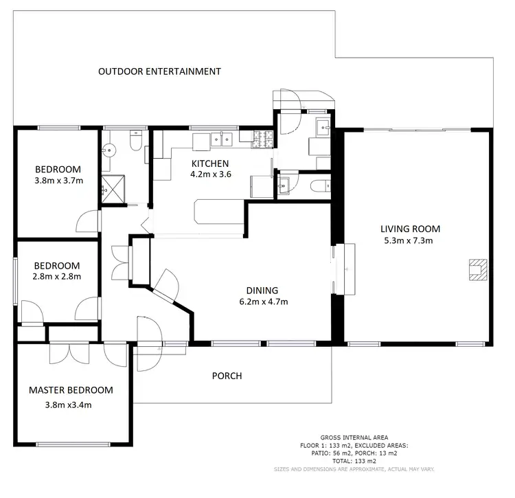 Floorplan of Homely house listing, 5 Brolga Court, Wodonga VIC 3690