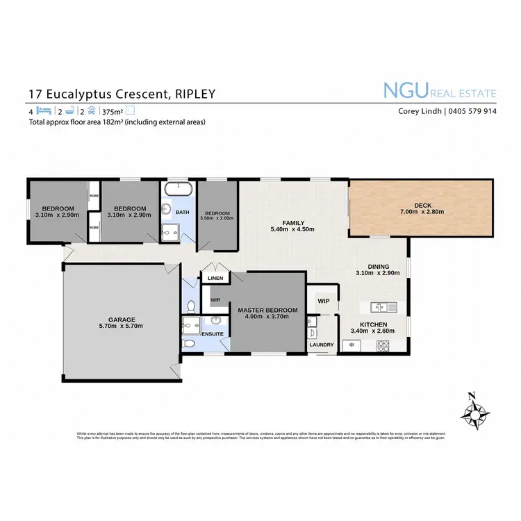 Floorplan of Homely house listing, 17 Eucalyptus Crescent, Ripley QLD 4306