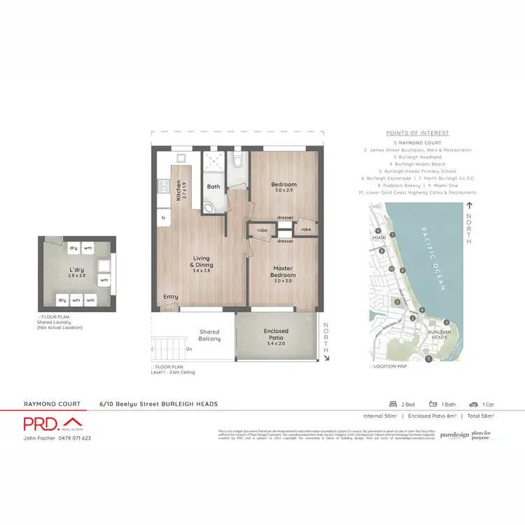 Floorplan of Homely unit listing, 6/10 Beelyu Street, Burleigh Heads QLD 4220