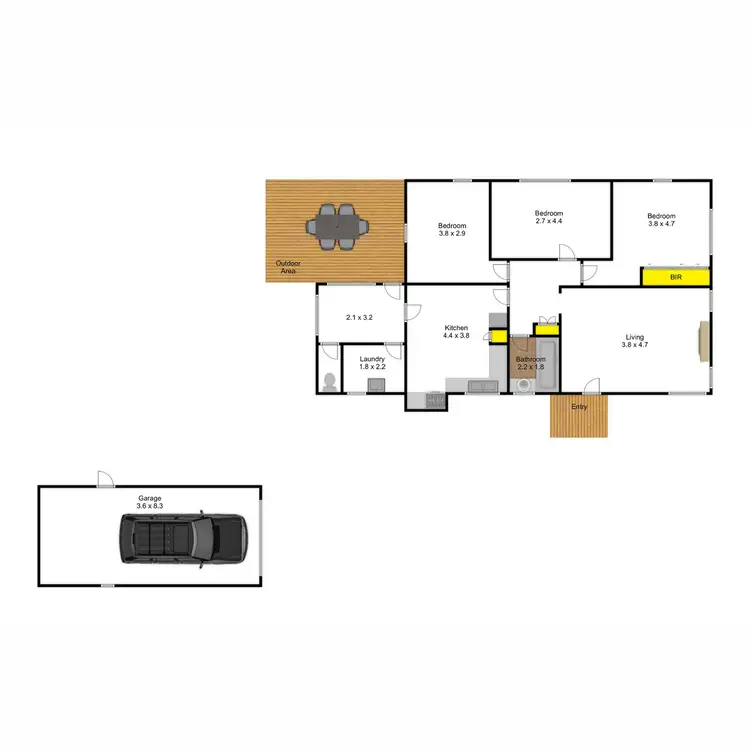 Floorplan of Homely house listing, 42 Princess Street, Maffra VIC 3860