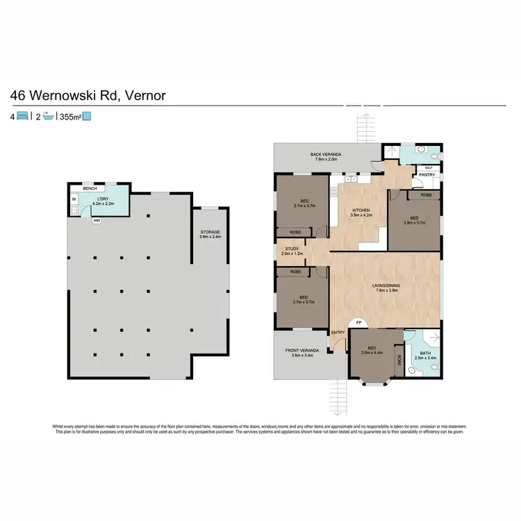 Floorplan of Homely house listing, 46 Wernowskis Road, Vernor QLD 4306
