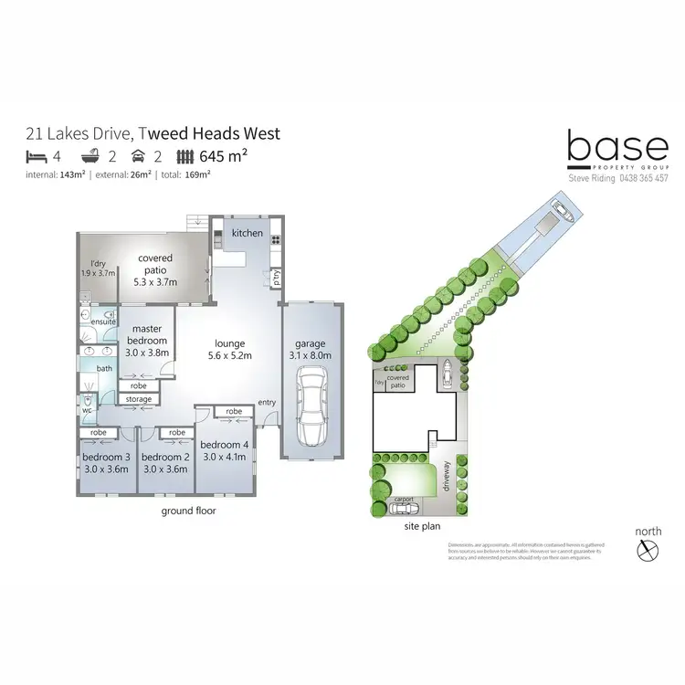 Floorplan of Homely house listing, 21 Lakes Drive, Tweed Heads West NSW 2485
