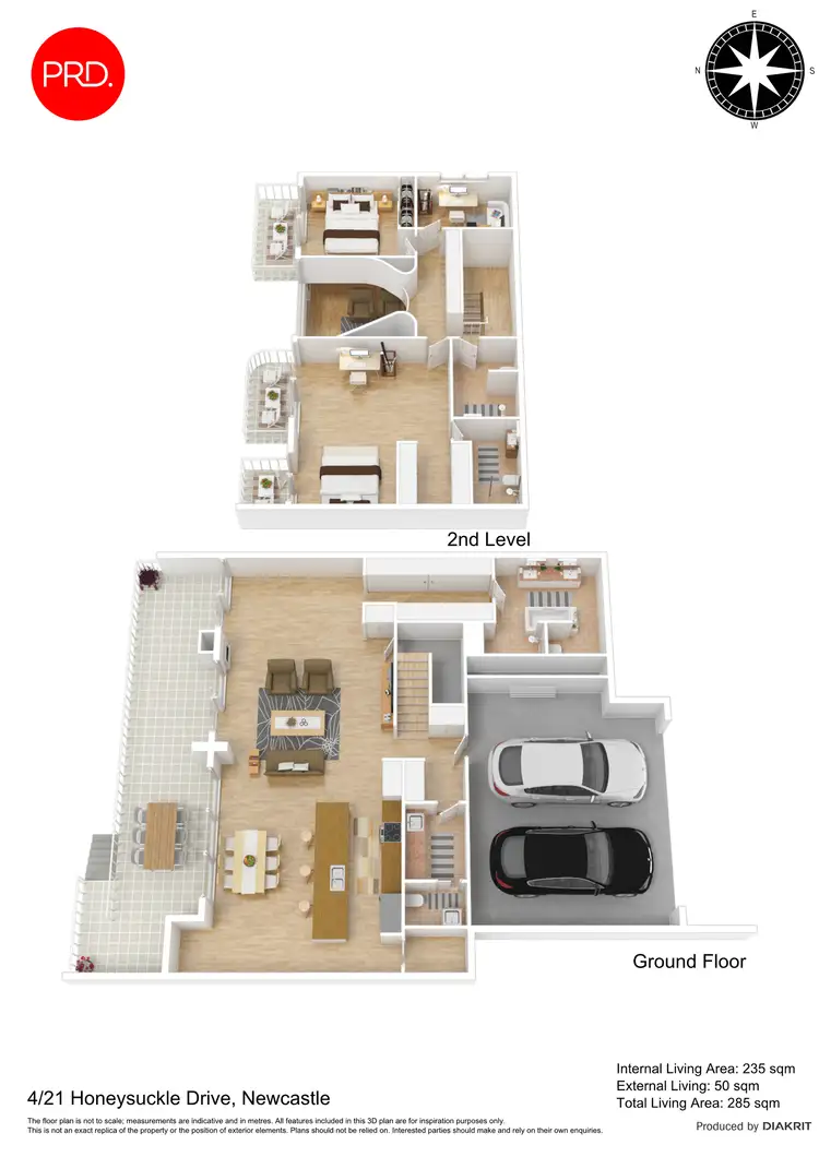 Floorplan of Homely townhouse listing, 4/21 Honeysuckle Drive, Newcastle NSW 2300