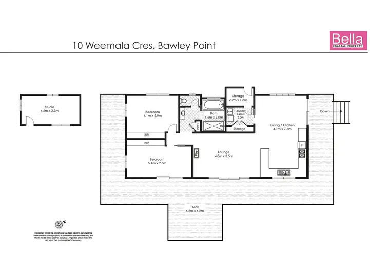 Floorplan of Homely house listing, 10 Weemala Crescent, Bawley Point NSW 2539