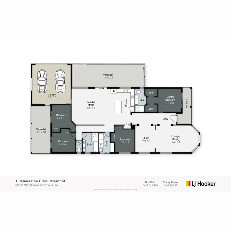 Floorplan of Homely house listing, 1 Palmerston Drive, Oxenford QLD 4210