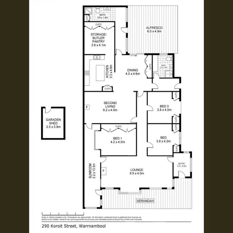 Floorplan of Homely house listing, 290 Koroit Street, Warrnambool VIC 3280