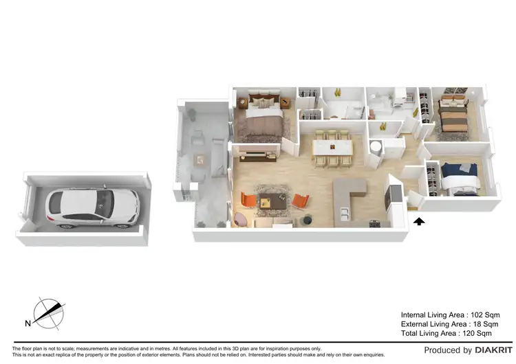 Floorplan of Homely unit listing, 57/11 Taigum Place, Taigum QLD 4018