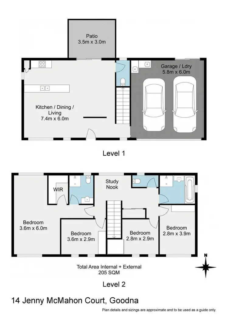 Floorplan of Homely house listing, 14 Jenny McMahon Court, Goodna QLD 4300