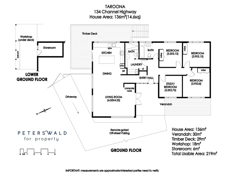Floorplan of Homely house listing, 134 Channel Highway, Taroona TAS 7053