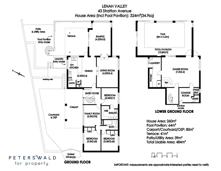 Floorplan of Homely house listing, 43 Stratton Avenue, Lenah Valley TAS 7008
