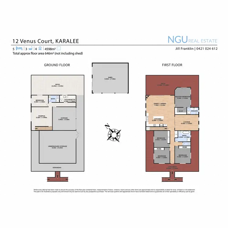 Floorplan of Homely house listing, 12 Venus Court, Karalee QLD 4306
