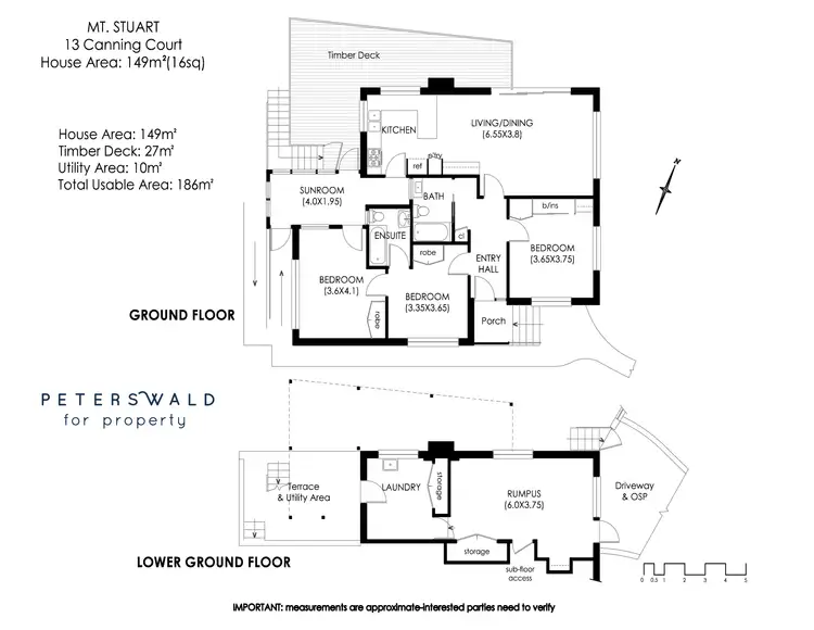 Floorplan of Homely house listing, 13 Canning Court, Mount Stuart TAS 7000