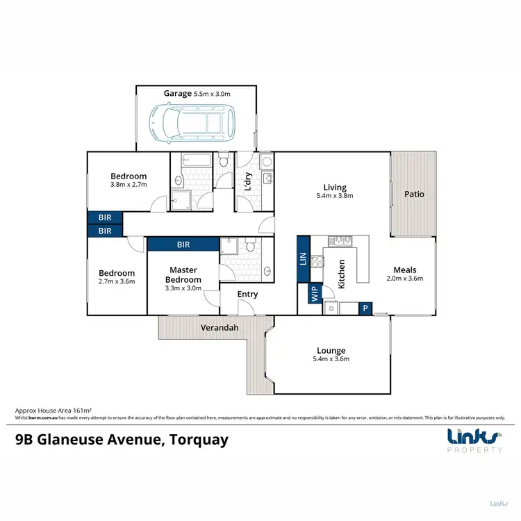 Floorplan of Homely townhouse listing, 2/9 Glaneuse Avenue, Torquay VIC 3228