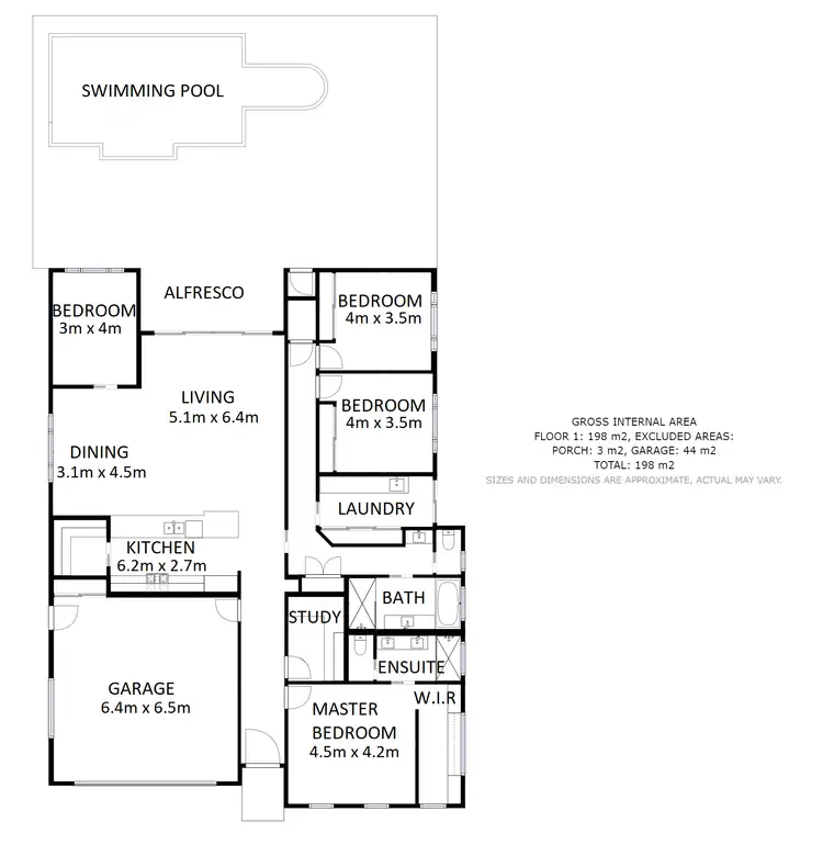 Floorplan of Homely house listing, 10 Gillman Terrace, Wodonga VIC 3690