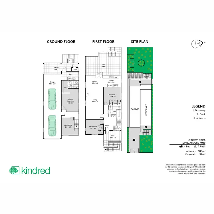 Floorplan of Homely house listing, 3 Barron Road, Margate QLD 4019