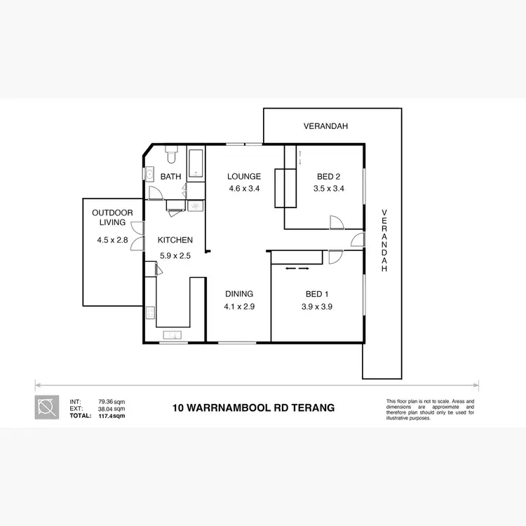 Floorplan of Homely house listing, 10 Warrnambool Road, Terang VIC 3264