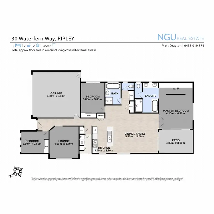 Floorplan of Homely house listing, 30 Waterfern Way, Ripley QLD 4306