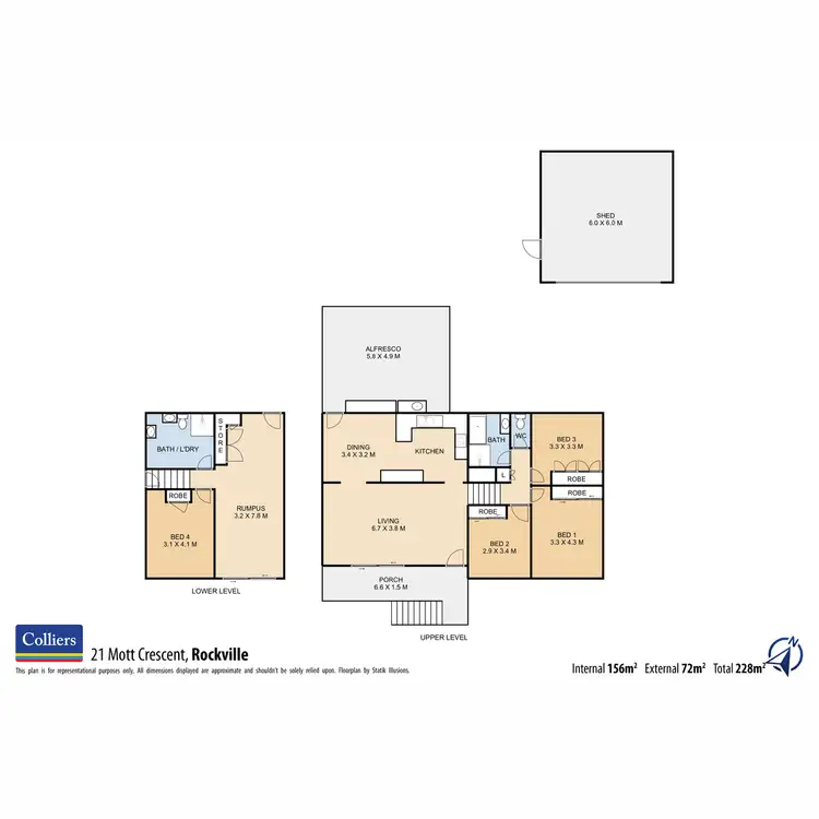 Floorplan of Homely house listing, 21 Mott Crescent, Rockville QLD 4350