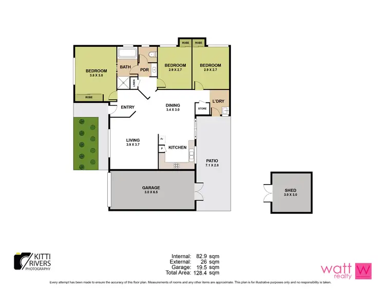 Floorplan of Homely house listing, 20 Aaron Street, Bray Park QLD 4500