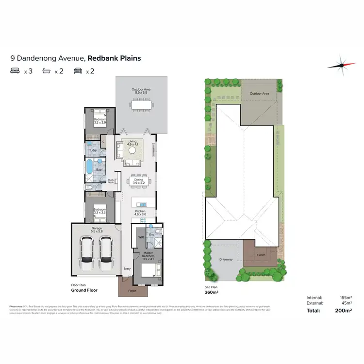 Floorplan of Homely house listing, 9 Dandenong Avenue, Redbank Plains QLD 4301