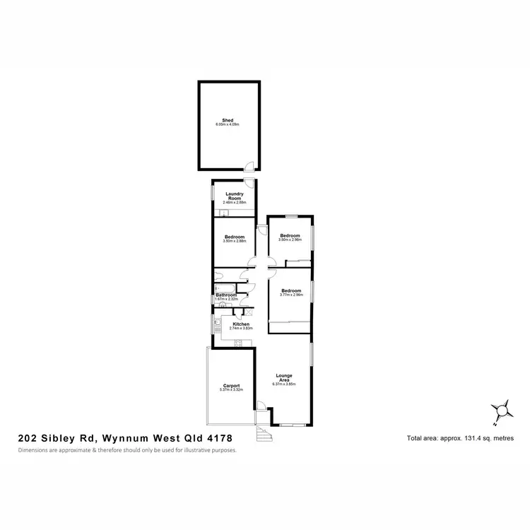 Floorplan of Homely house listing, 202 Sibley Road, Wynnum West QLD 4178