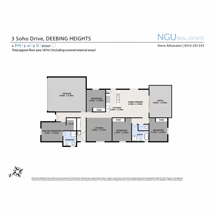 Floorplan of Homely house listing, 3 Soho Drive, Deebing Heights QLD 4306