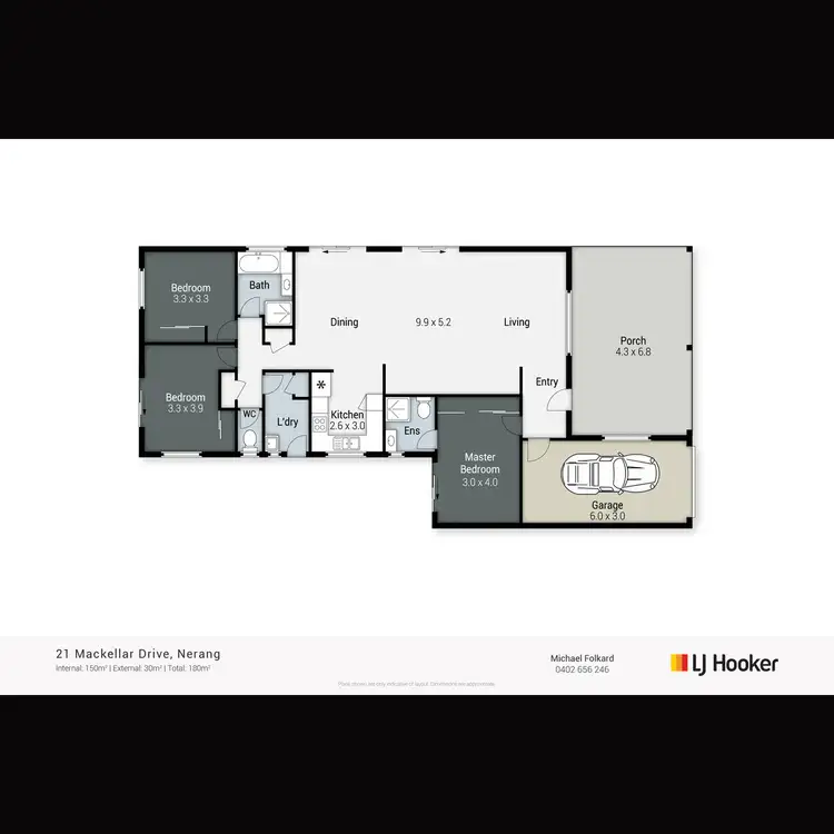 Floorplan of Homely house listing, 21 Mackellar Drive, Nerang QLD 4211