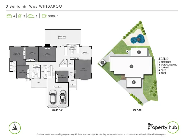 Floorplan of Homely house listing, 3 Benjamin Way, Windaroo QLD 4207