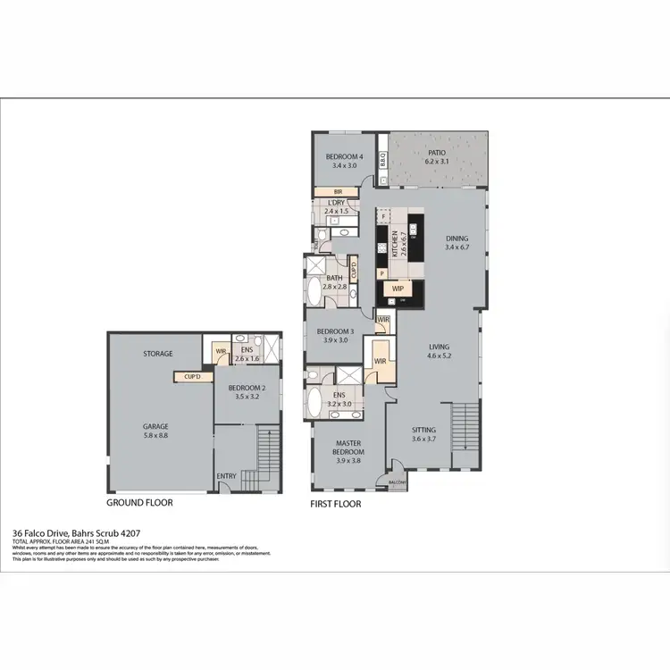 Floorplan of Homely house listing, 36 Falco Drive, Bahrs Scrub QLD 4207