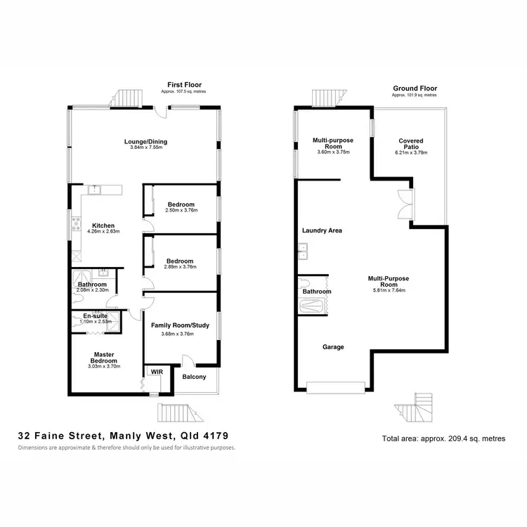 Floorplan of Homely house listing, 32 Faine Street, Manly West QLD 4179