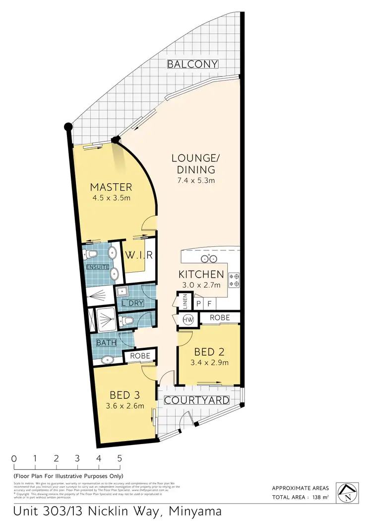 Floorplan of Homely apartment listing, 303/13 Nicklin Way, Minyama QLD 4575
