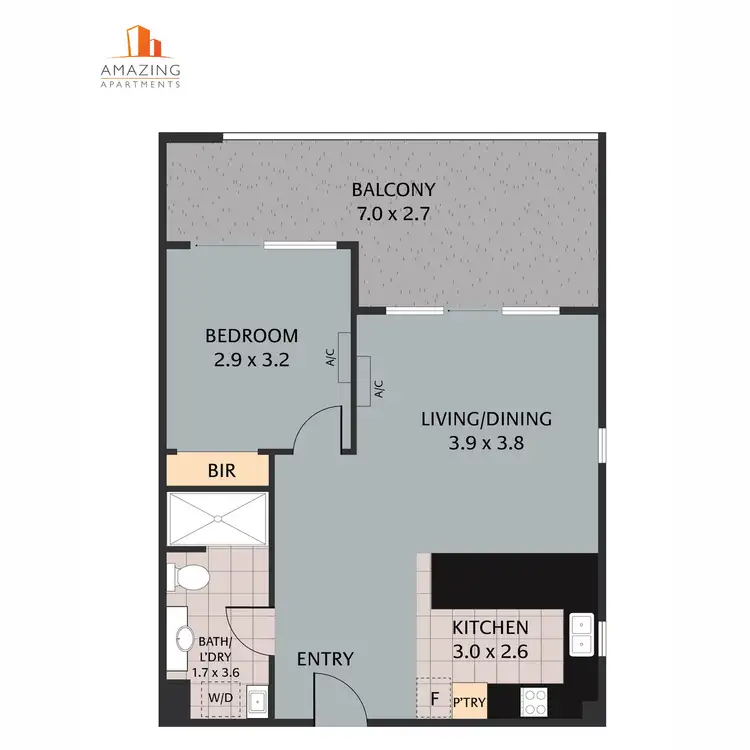 Floorplan of Homely apartment listing, 67 Linton Street, Kangaroo Point QLD 4169