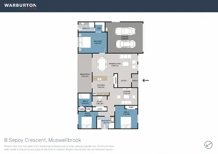 Floorplan of Homely house listing, 8 Sepoy Crescent, Muswellbrook NSW 2333