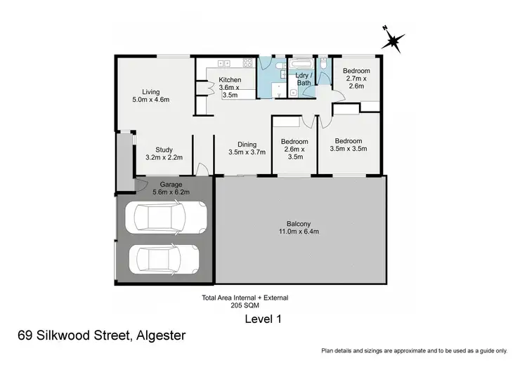 Floorplan of Homely house listing, 69 Silkwood Street, Algester QLD 4115