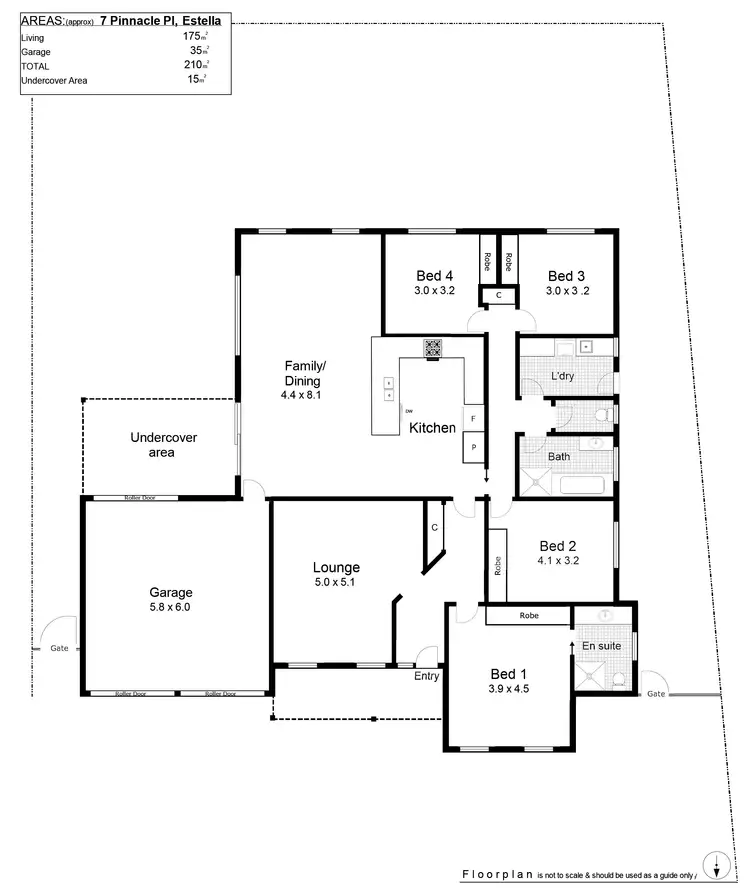 Floorplan of Homely house listing, 7 Pinnacle Place, Estella NSW 2650