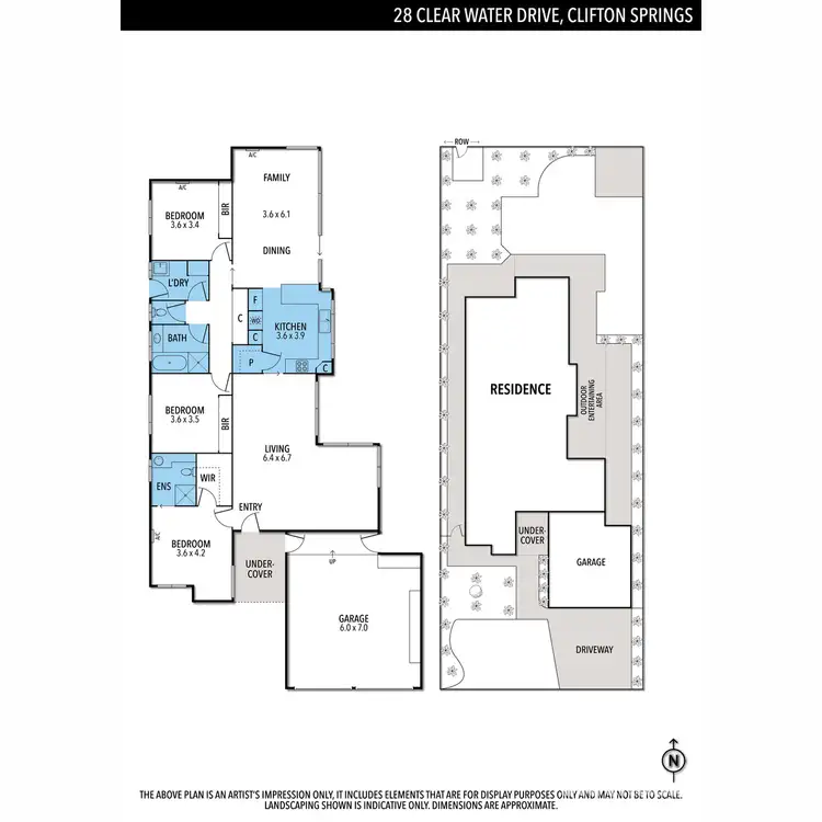Floorplan of Homely house listing, 28 Clear Water Drive, Clifton Springs VIC 3222