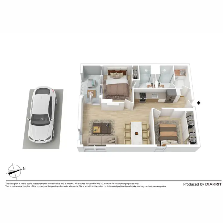 Floorplan of Homely apartment listing, 212/1 Lygon Street, Brunswick VIC 3056
